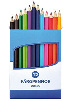 Färgpenna Jumbo 12 färger