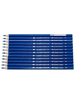 Färgpenna FABER-CASTELL mörkblå (12)