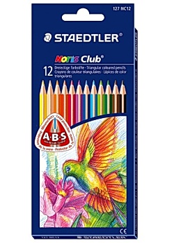 Färgpenna STAEDTLER trekantig 12 färger