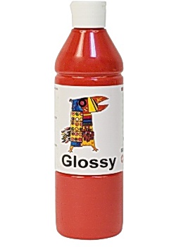 Glansfärg Glossy 500ml klarröd