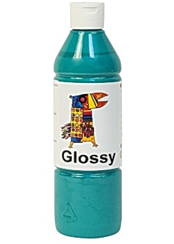 Glansfärg Glossy 500ml klargrön