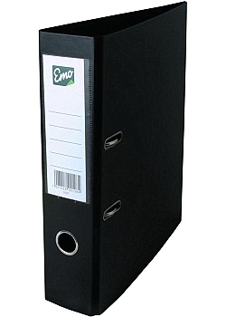 Pärm EU-hålning PP A4 80mm svart