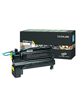Toner LEXMARK X792X1YG gul