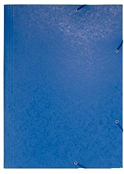 Gummibandsmapp 3-klaff 380g A3 blå