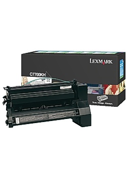 Toner LEXMARK C7700KH svart
