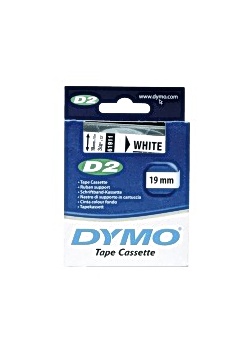 Tape DYMO D2 19mm svart på vit