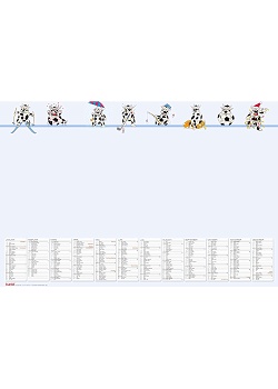 Skrivunderlägg kalender Humor-1541