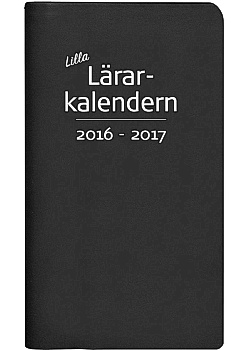 Lilla lärarkalendern, svart konstläder
