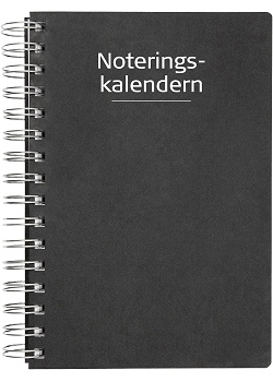 Noteringskalender för Lärare svart