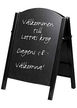 Gatuställ Blackboard 50x70cm