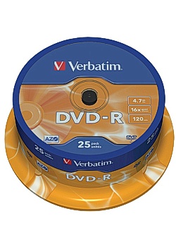 DVD-R VERBATIM 4,7GB (25)