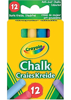 Tavelkrita CRAYOLA kulört 2x6 färger
