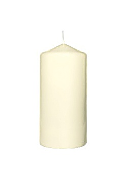 Blockljus DUNI 130x60mm vanilj