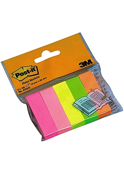 Index POST-IT  670-5 5 färger 15 x 50mm