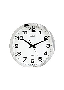 Väggur TIQ 40 cm silver