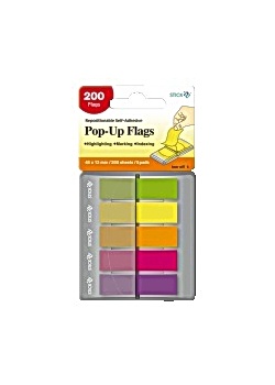 Pop-up flags 42x12mm x 5 block