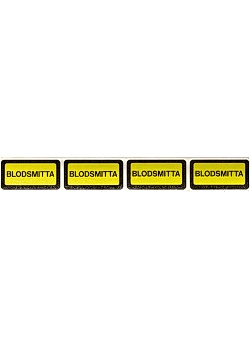 Etikett "blodsmitta" 30x15mm 250/FP