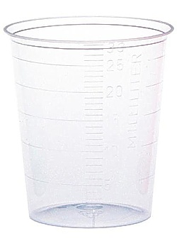 Medicinbägare smal klar frukost 30ml(80)