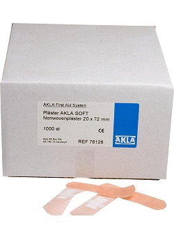 Plåster Akla Soft NW 20x72mm 1000/FP