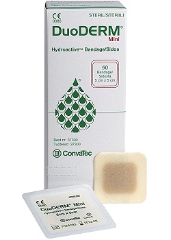 Duoderm mini med häftkant 5x5cm 50/FP
