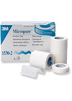 Micropore Vit u hållare 5,0cmx9,1m 6/FP