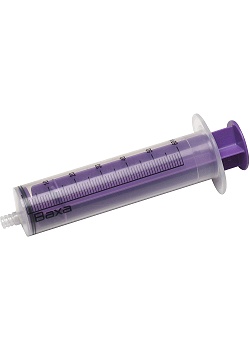 Sondspruta 50/60ml lila m.Luer-Lock
