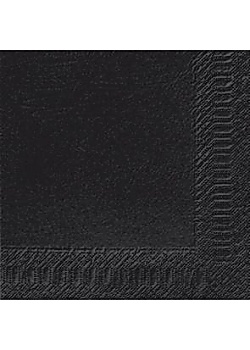 Servett 3-lags 40x40cm svart (125)