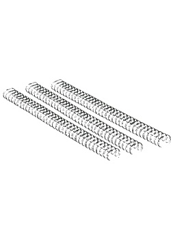 Wirespiraler 34-öglor 8mm svart (100)