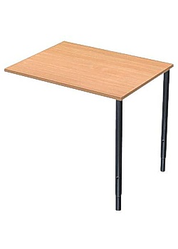 Bord kopplat 80x60cm boklaminat/svart