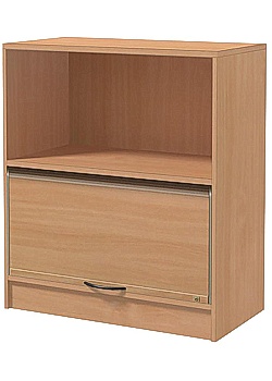 Skåp jalusi 1-hylla H92,5cm boklaminat