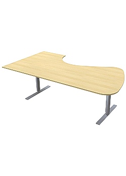 Bord El Höger 220x120cm björklaminat/grå