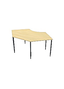 Bord 90grader 80cmx5ggr björkfa/svart