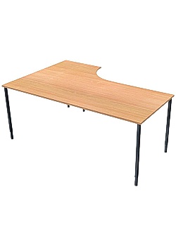 Bord Höger 160x120cm boklaminat/svart