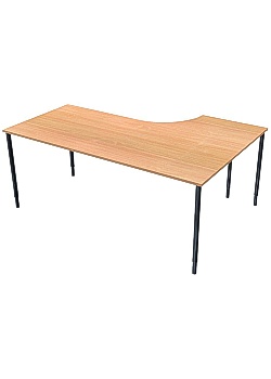 Bord Vänster 160x120cm boklaminat/svart