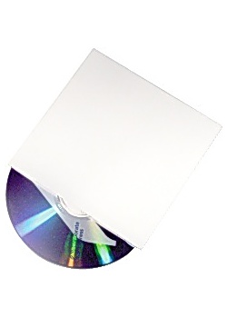 CD-Ficka kartong vit (25)