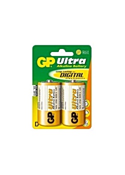Batteri GP Ultra LR20/D 1,5V (2)