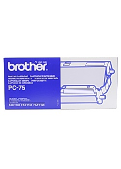 Färgbandsfilm BROTHER PC75 svart