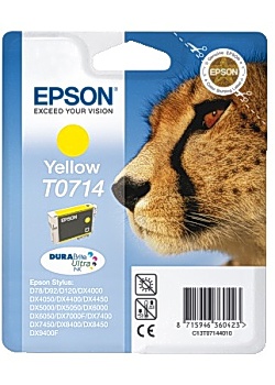 Bläckpatron EPSON C13T07144011 gul
