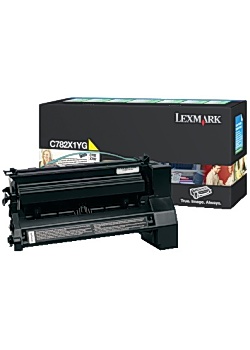 Toner LEXMARK C782X1YG gul