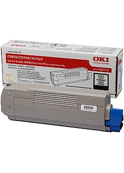 Toner OKI 43865724 svart