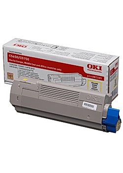 Toner OKI 43872305 gul