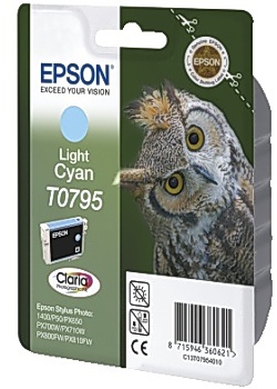 Bläckpatron EPSON C13T07954010 ljusblå