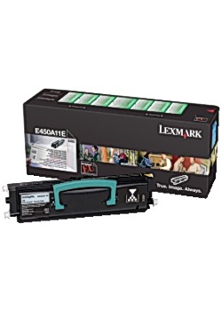 Toner LEXMARK E450A11E svart