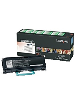 Toner LEXMARK E360H11E svart