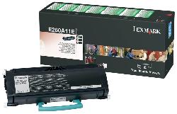 Toner LEXMARK E260A11E svart