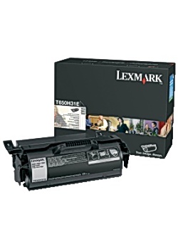 Toner LEXMARK T650H31E svart