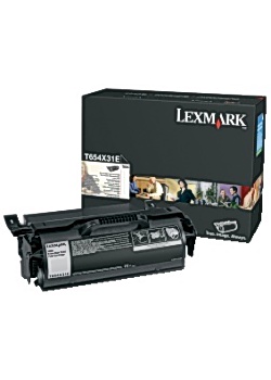 Toner LEXMARK T654X31E svart