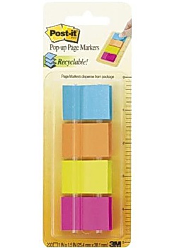 Index POST-IT P1 4x50 flikar m Z-hållare
