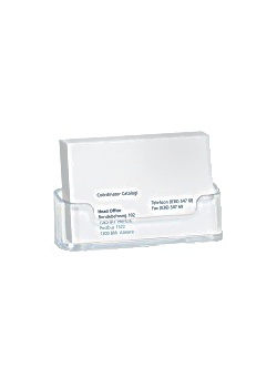 Staples Visitkortsställ transparent