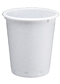 Papperskorg DURABLE Basic rund 13L vit